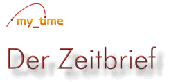 Willkommen beim  my_time Zeitbrief